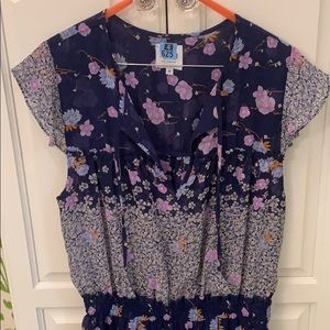 Misa Los Angeles Purple Multi Floral Aila Dress